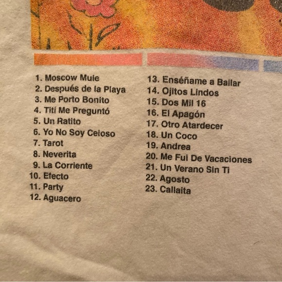 BAD BUNNY Un Verano Sin Ti 2022 Graphic T-Shirt Size Large - Picture 3 of 7